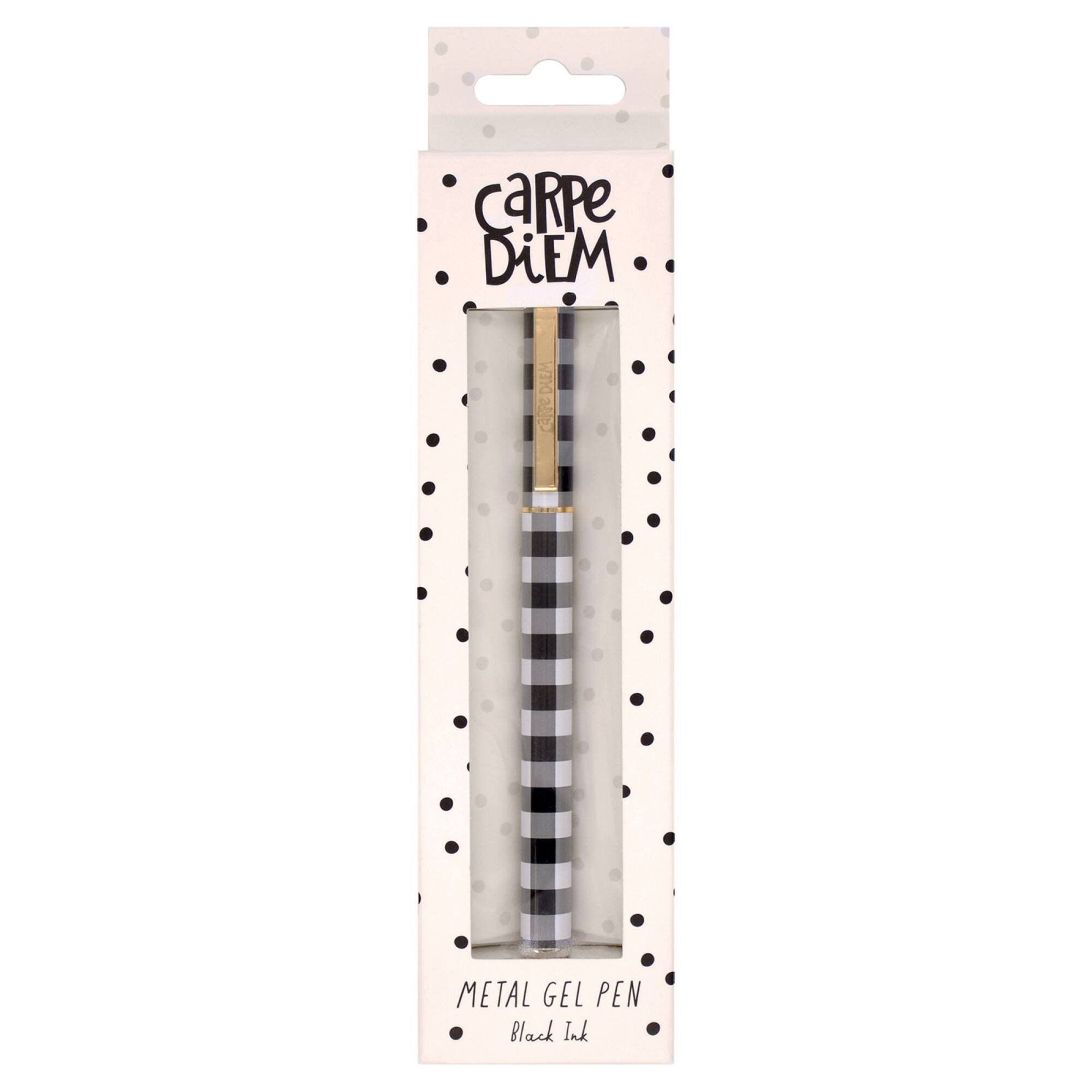 Pukka Pads Buffalo Check Metal Gel Pens pack of 6